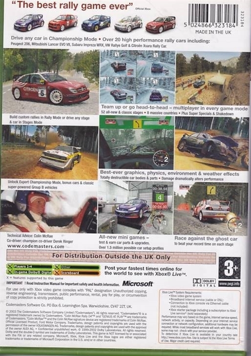 Colin Mcrae Rally 04 - XBOX (B Grade) (Genbrug)